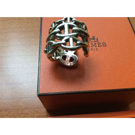 bague hermes argent chaine d'ancre|bague chain d'ancre hermes.